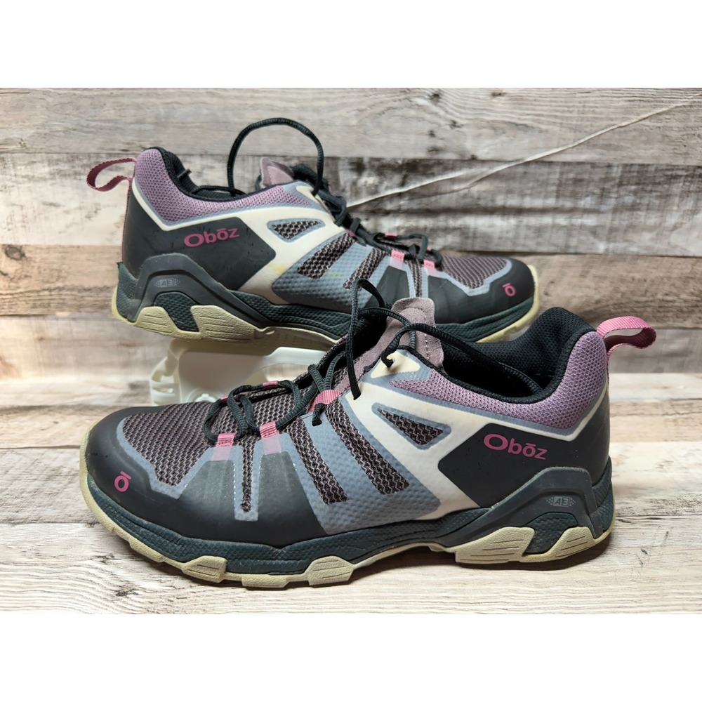 Oboz Women Running Shoe Size 11 Purple Blue Beater Pair
